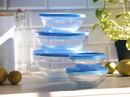 Kpl. 5 pojemników okrągłych z pokrywkami Duralex - Freshbox 11.DX.FRO.50265