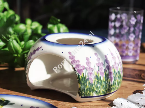 Podgrzewacz (pod czajnik 1,5 L) Bolesławiec - Lawendowy Zakątek Podgrzewacz (pod czajnik 1,5 L) Bolesławiec - Lawendowy Zakątek