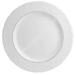 Półmisek okrągły 32 cm Ćmielów - Rococo 3604 ZŁOTA LINIA