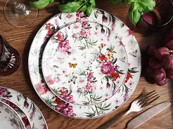 Komplet talerzy na 6 osób (18 el) Arca Italy - Butterfly Bloom 56448