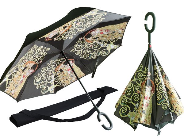 Parasol odwrotnie otwierany 80 cm Carmani - Gustav Klimt The Kiss / Drzewo 33.021-7241 Parasol odwrotnie otwierany 80 cm Carmani - Gustav Klimt The Kiss / Drzewo 33.021-7241