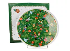 Talerz płytki (patera na ciasto) 26 cm Duo - Christmas Spirit 15.CHS.TP