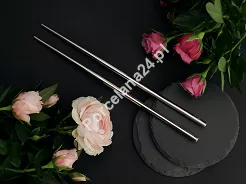 Zestaw stalowych pałeczek do sushi (2 el.) Pintinox - Okrągłe satynowane 23.PAT.O02S