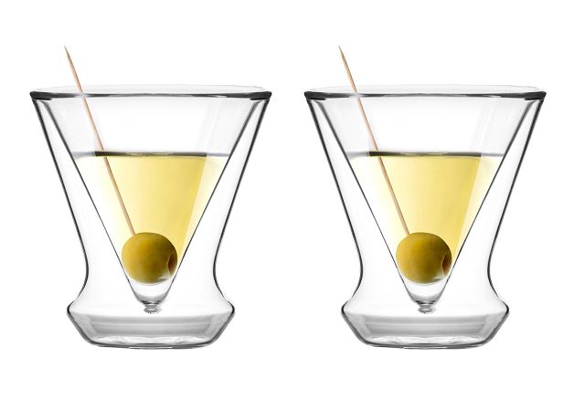 Zestaw 2 kieliszków termicznych do martini z podwójną ścianką 155 ml Vialli Design - SOHO 8937 Zestaw 2 kieliszków termicznych do martini z podwójną ścianką 155 ml Vialli Design - SOHO 8937