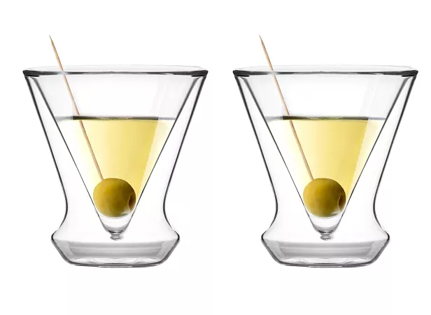 Zestaw kieliszków termicznych (2 szt.) do martini z podwójną ścianką 155 ml Vialli Design - SOHO 8937 Zestaw kieliszków termicznych (2 szt.) do martini z podwójną ścianką 155 ml Vialli Design - SOHO 8937