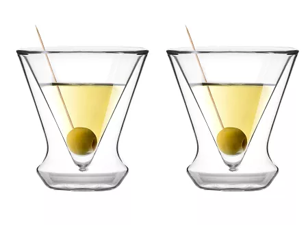 Zestaw kieliszków termicznych (2 szt.) do martini z podwójną ścianką 155 ml Vialli Design - SOHO 8937