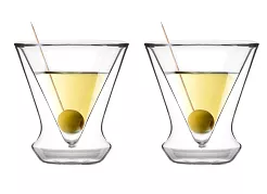 Zestaw kieliszków termicznych (2 szt.) do martini z podwójną ścianką 155 ml Vialli Design - SOHO 8937