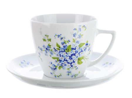 Filiżanka ze spodkiem 0,35 L / 17 cm Lubiana - Beata / Dorota 7218 Niezapominajka 