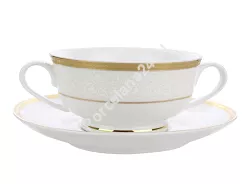 Bulionówka ze spodkiem 0,4 L Bogucice - Geos Gold 829