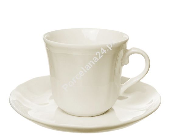 Filiżanka ze spodkiem (do kawy) 0,21 L / 15 cm - Castel FBC - ecru Filiżanka ze spodkiem (do kawy) 0,21 L / 15 cm - Castel FBC - ecru