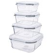 Pojemnik kwadratowy 0,45 L z pokrywką Altom Design - Fresh 07.POJ.8497