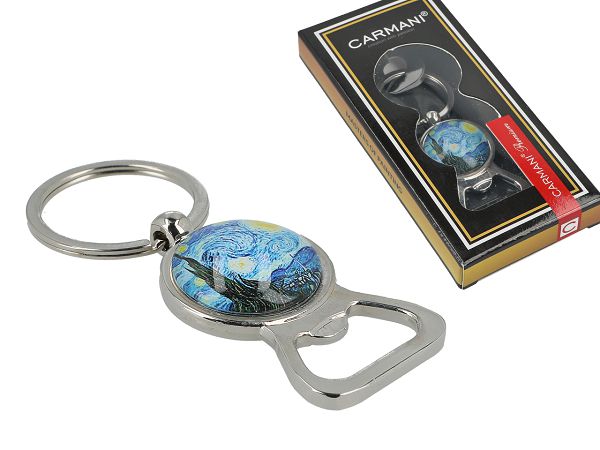 Brelok / Otwieracz do butelek 8,3 cm Carmani - Vincent van Gogh - Gwiaździsta noc 33.125-1010 Brelok / Otwieracz do butelek 8,3 cm Carmani - Vincent van Gogh - Gwiaździsta noc 33.125-1010