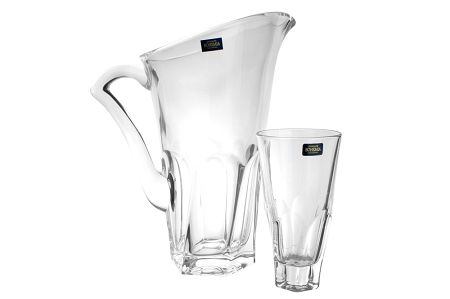 Kpl. szklanek long 0,48 L (6szt) + dzbanek ok. 1,7 L (1szt) Bohemia - APOLLO 4SB.AP.712721