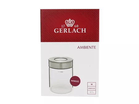Pojemnik 700 ml Gerlach - Ambiente Pokrywka stalowa 983M
