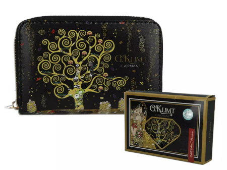 Portfel 19,5 x 10 cm Carmani - Gustav Klimt Drzewo Życia 33.021-4902