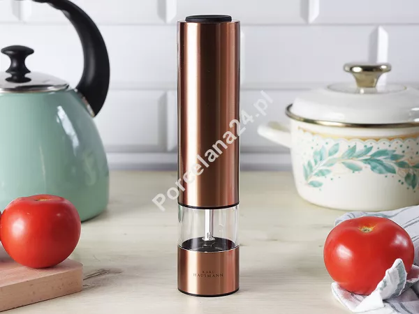 Młynek elektryczny do soli / pieprzu 23 cm Karl Hausmann - Miedziany 6.MŁ.3860 Młynek elektryczny do soli / pieprzu 23 cm Karl Hausmann - Miedziany 6.MŁ.3860