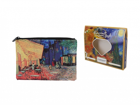 Kosmetyczka 22 x 16,5 cm Carmani - Vincent van Gogh - Taras kawiarni w nocy 33.021-4804