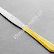 Komplet sztućców 24 cz. na 6 osób Hisar - Riva Gold Satin (4.0/3.0 mm) matowe złoto