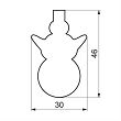 Wykrawacz 4,6 cm Smolik - Bałwanek 4SS.388/V