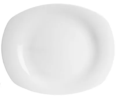 Talerz płytki 31 cm Lubiana - Avocado białe
