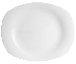 Talerz płytki 31 cm Lubiana - Avocado białe