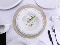 Komplet talerzy na 6 osób (18el) Bogucice - Julia Platin 900