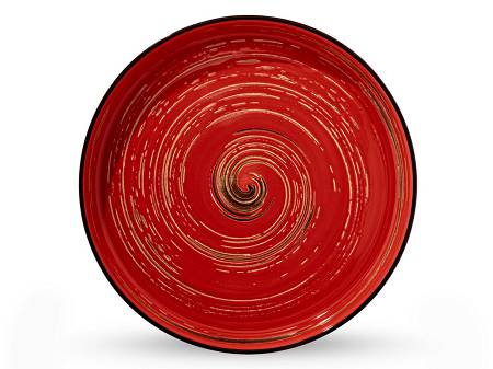 Talerz / misa 28 cm Wilmax - Spiral Czerwony 669220