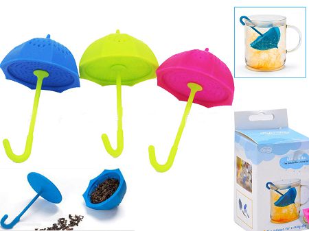 Zaparzacz silikonowy do herbaty Sagrado - Parasol Niebieski 33.888-1140-N