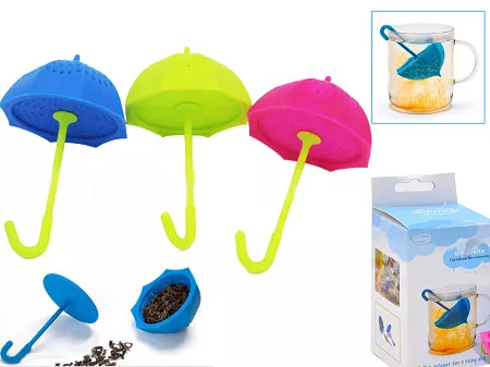 Zaparzacz silikonowy do herbaty Sagrado - Parasol Niebieski 33.888-1140-N