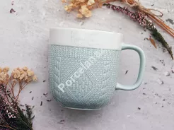Kubek 0,36 L Altom Design - Sweterek miętowy: Kocham Cię 07.WAL.3205