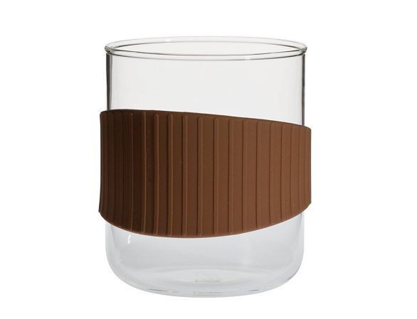 Kubek 0,4 L z silikonowym uchwytem Trendglas - OFFICE S brązowy 4E.211233 Kubek 0,4 L z silikonowym uchwytem Trendglas - OFFICE S brązowy 4E.211233