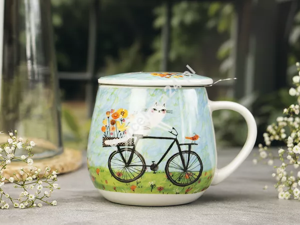 Kubek baryłka z zaparzaczem 0,43 L Duo - Rower 15.ROW.KZ Kubek baryłka z zaparzaczem 0,43 L Duo - Rower 15.ROW.KZ