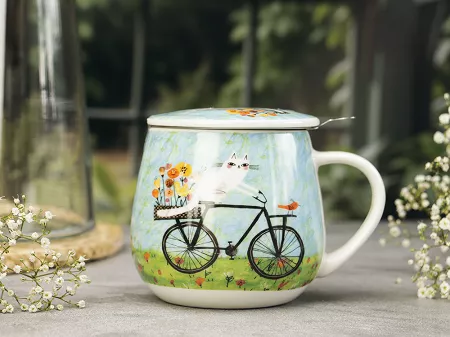 Kubek baryłka z zaparzaczem 0,43 L Duo - Rower 15.ROW.KZ