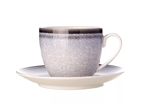 Filiżanka ze spodkiem 0,3 L/16 cm Bogucice - Rea Grey 1215