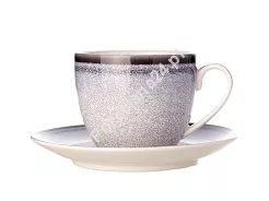 Filiżanka ze spodkiem 0,3 L/16 cm Bogucice - Rea Grey 1215
