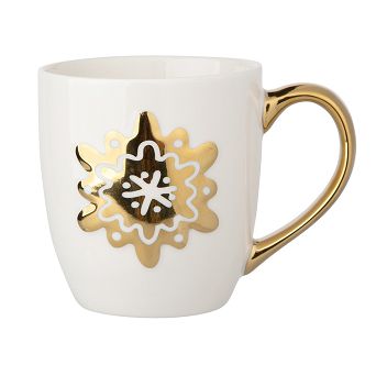 Kubek 0,35 L Altom Design - Złoty Płatek Śniegu 07.CHR.2536