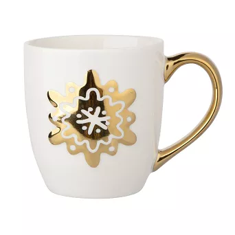 Kubek 0,35 L Altom Design - Złoty Płatek Śniegu 07.CHR.2536