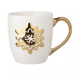 Kubek 0,35 L Altom Design - Złoty Płatek Śniegu 07.CHR.2536