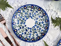 Talerz deserowy 19 cm Bolesławiec - Sadzawka Milicka