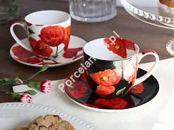 Komplet 2 filiżanek ze spodkiem 0,22 L Carmani - Floral Story 33.840-7103