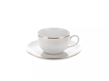 Filiżanka ze spodkiem 0,25 L / 15,7 cm Chodzież - Yvonne 3604 ZŁOTA LINIA