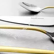 Komplet sztućców 24 cz. na 6 osób Hisar - Bahama Gold (4.0/3.0mm) złocone