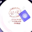 Patera na nodze 27 cm Bolesławiec - Maki Smolińskiej gat.I