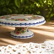 Patera na nodze 27 cm Bolesławiec - Maki Smolińskiej gat.I