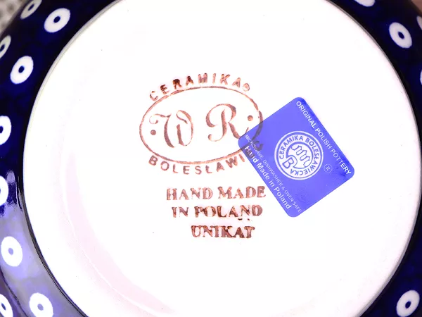 Patera na nodze 27 cm Bolesławiec - Maki Smolińskiej gat.I Patera na nodze 27 cm Bolesławiec - Maki Smolińskiej gat.I