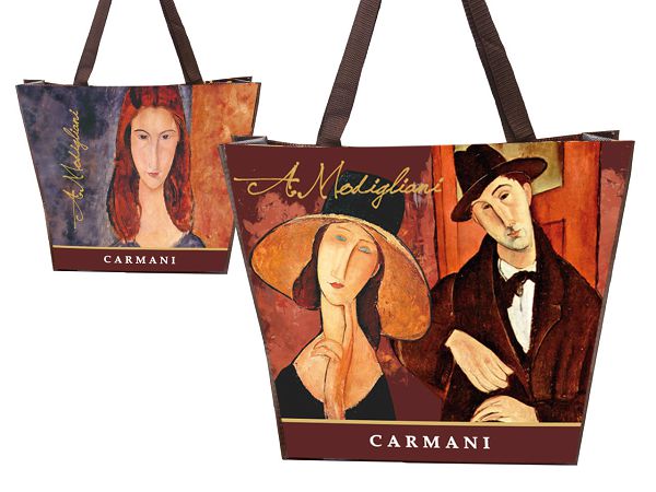 Torba na ramię 46x38x11 cm Carmani - Amedeo Modigliani 33.021-9012 Torba na ramię 46x38x11 cm Carmani - Amedeo Modigliani 33.021-9012