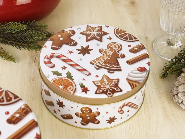 Puszka okrągła 17 cm Altom Design - Święta 07.PUSZ.8499 Puszka okrągła 17 cm Altom Design - Święta 07.PUSZ.8499