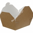 Lunch Box 14 x 10 x 5 cm - Opakowanie 50 szt.- Eco papier biały/kraft E.LB14-OP