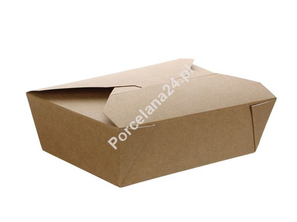 Lunch Box 14 x 10 x 5 cm - Opakowanie 50 szt.- Eco papier biały/kraft E.LB14-OP Lunch Box 14 x 10 x 5 cm - Opakowanie 50 szt.- Eco papier biały/kraft E.LB14-OP