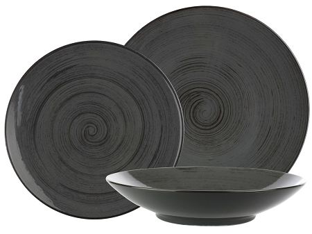Komplet talerzy na 6 osób (18el) Bogucice - Alumina Nostalgia Onyx 993
